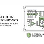 Professional electrical safety inspection illustration showing modern switchboard with circuit breakers and safety switches for Sydney homes